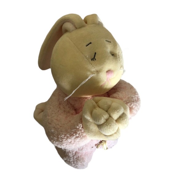 Heritage Collection GANZ Pink Bunny Heaven HE5043 Plush Stuffed Bunny Praying - Picture 5 of 9